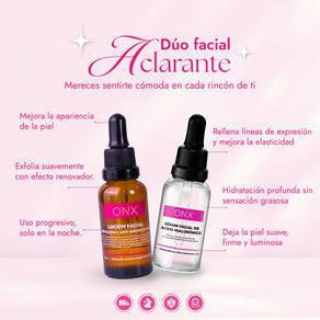 DÚO FACIAL ACLARANTE + PRODUCTO SORPRESA GRATIS | ACLARA EL TONO DE TU PIEL