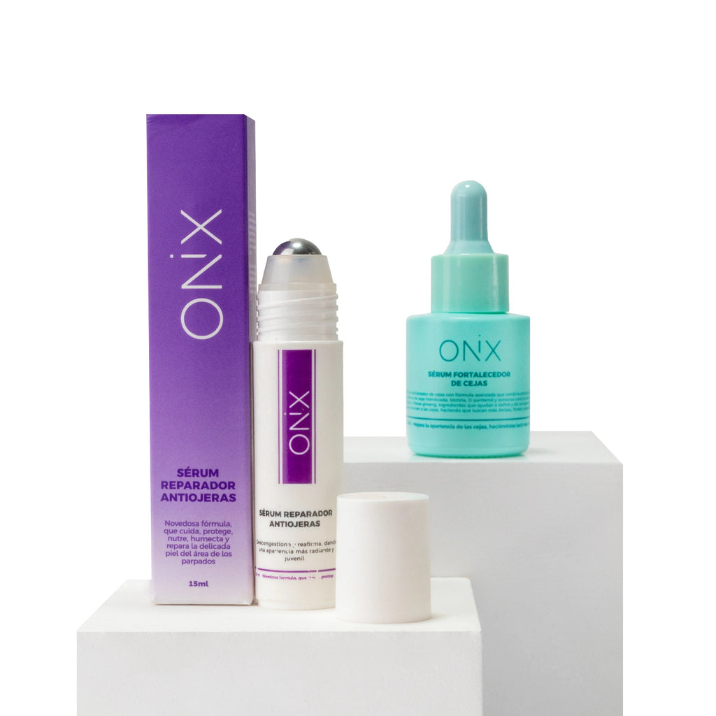 DÚO MIRADA DEFINIDA | SÉRUM ANTIOJERAS + FORTALECEDOR DE CEJAS - Onix Skincare