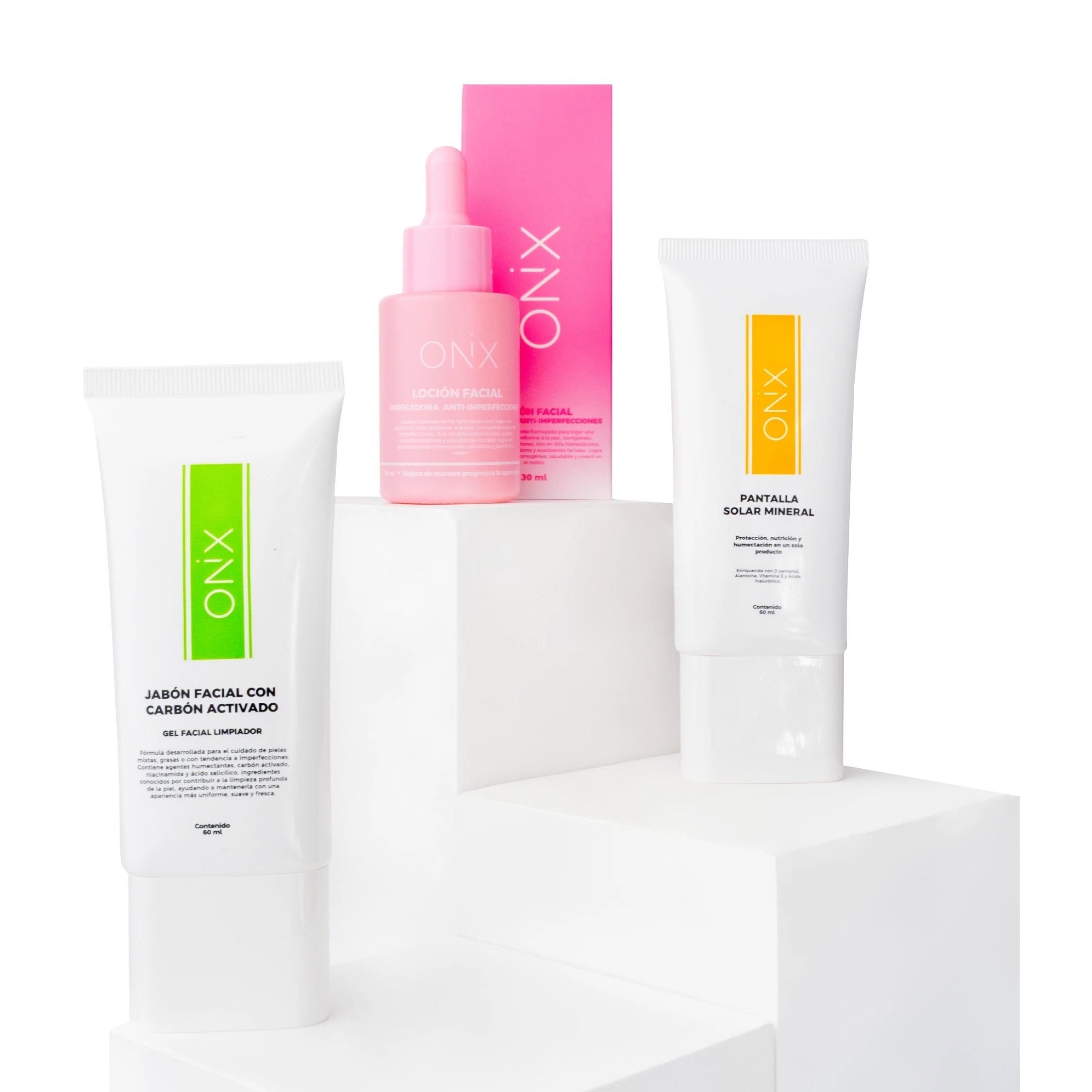 TRÍO PROTECCIÓN DIARIA | LIMPIEZA + ANTI IMPERFECCIONES + PROTECCIÓN - Onix Skincare