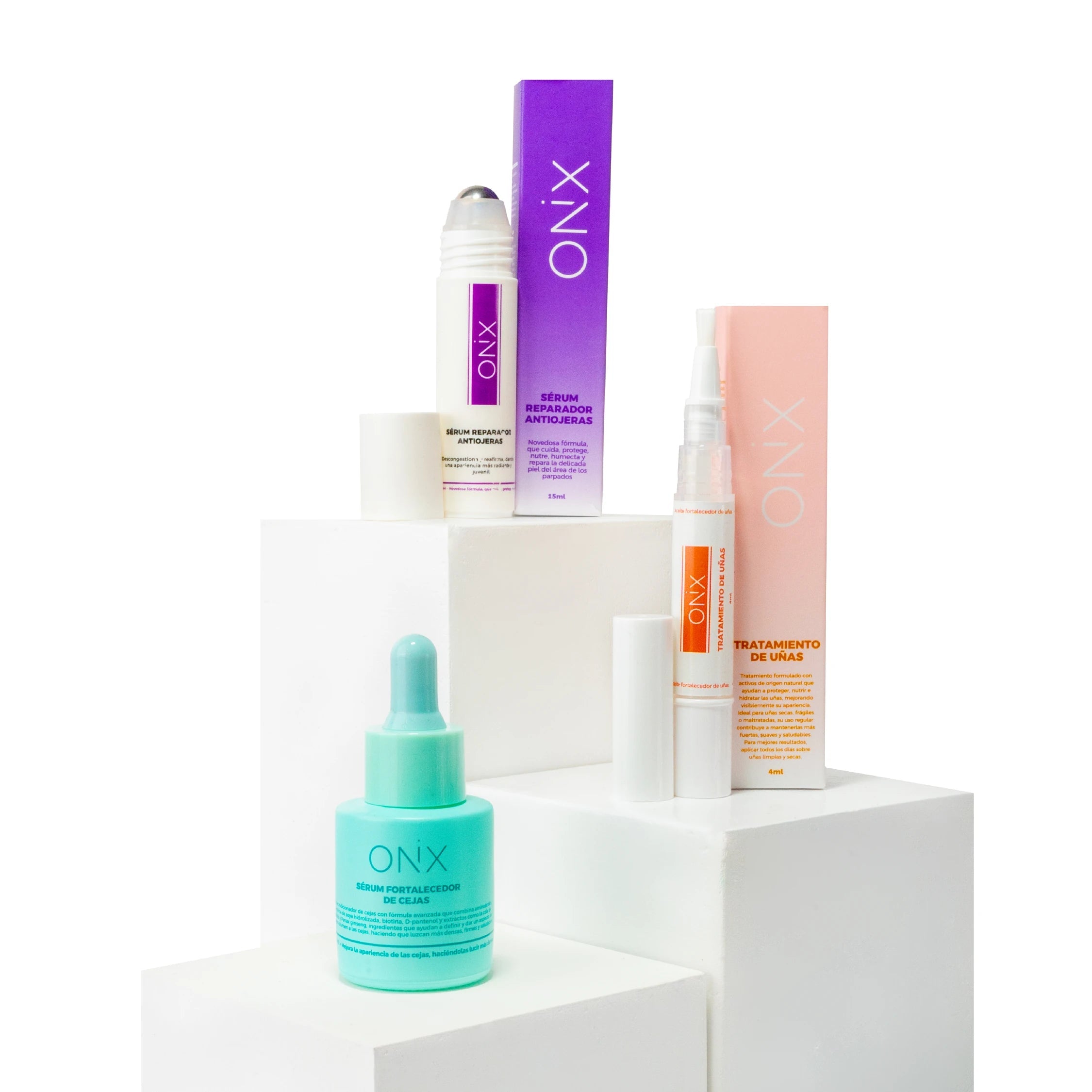 TRÍO TRIPLE REPARACIÓN | FORTALECE CEJAS + OJERAS + UÑAS NATURALMENTE - Onix Skincare